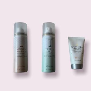 New! Drybar Travel Size (Must Have)! 
Money Maker, Triple Sec, Southern Belle,